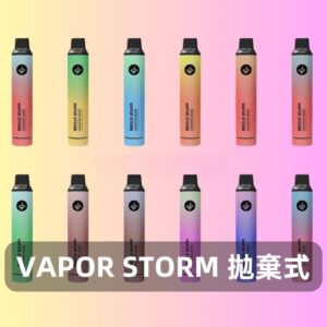 Vapor Storm風暴5000口拋棄式電子煙|發光款一次性電子菸|13種口味|10ml大容量